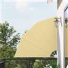 FWIKDUN Tenda da sole pieghevole per terrazze, 140 x 140 cm, come tenda da sole pieghevole e frangivista, per balcone con pratica struttura pieghevole