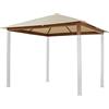TOOLPORT Tetto di ricambio per gazebo Forest Premium 3x3 m ca. 220 g/m² crema