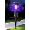 Generic 2/4 antizanzare ad energia solare per esterni, impermeabile, con pannelli solari, utilizzato per cortile, giardino, cortile, campeggio, lampade antizanzare, impermeabile IP65 (nero, 4 pezzi)