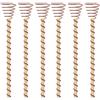 Generic Bastoni di rame - aste per piante in rame, antenna da giardino elettrocoltura, confezione da 6 antenne a bobina di rame da 12 pollici, impianto elettronico con bobina di rame, aste lunghe in rame per