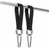BE-TOOL Cinghie per altalena per albero da 20 cm, kit per appendere amaca regolabile cinghie per albero cinghie nere per altalena con 2 moschettoni per sedia da campeggio all'aperto amaca