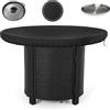 Baieye Copertura Per Piastra di Fuoco,Rotonda Copertura Barbecue,420D Oxford,Impermeabile Resistente All'usura,Anti UV,Per Piastra di Fuoco e Barbecue,Nero(ø 100cm)