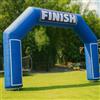 Xmaybang Linea di arrivo gonfiabile dell'arco dell'arco blu di 20FT con potente ventilatore esterno per il partito, gara 5K, commercio pubblicitario all'aperto, sport scolastico