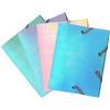Exacompta - Cod 57130E - 1 cartellina con elastici Candy Tidy - pochette 3 rabats - in polipropilene - dim 12x16 cm - per A6-4 colori casuali azzurro, menta, viola parma e pesca