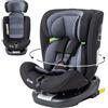 Zkiprm Zkipm Seggiolino auto 0 A 12 Annim, 360° Girevole Seggiolino, ISOFIX + LATCH,Fodera rimovibile e lavabile/Cinture di Sicurezza a 5 Punti/Regolazione Altezza Poggiatesta a 12 Posizioni (0-36 kg)