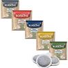 ESSSE CAFFÈ 150 cialde Borbone mix ( 30 oro, 30 dek, 30 blu, 30 red, 30 nere)+ in omaggio una tovaglietta colazione colori della costiera