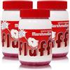CAIYA 3X Fluff Marshmallow, Crema Spalmabile al gusto Fragola 213 g - American Spreadable Cream [3pcs]