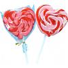 MKSDDF-50g*2 lecca lecca, lecca lecca fatti a mano, lecca lecca a spirale arcobaleno, regali per feste di compleanno, lecca lecca di grandi dimensioni da 3,15 pollici (A forma di cuore*2 pezzi)