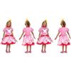 Disguise Costume bambino Principessa Peach di Super Mario Bros., Licenza Ufficiale, Comodo e con dettagli curati, Taglia M 7-8 (Confezione da 2)