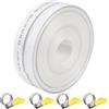 LUYIEDHA Tubo Flessibile in Tessuto Professionale da 32mm(1 1/4 Pollici) x 20m con 4 morsetti- Set Impermeabile per Pompe Sommerse, Pompe Acque Reflue, Irrigazione Giardini e Applicazioni Domestiche (20m)