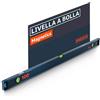 Presch Livella a bolla magnetica 100cm - Fiala infrangibile con pendenza 2% - Finestra di lettura verticale - Tappi antiscivolo innovativi - Superficie di misura precisa - Livella magnetica