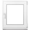 Framex Finestra per cantina di alta qualità di Fenstiger - Finestra in plastica bianca (larghezza x altezza) 70 x 80 cm - Finestra del garage/giardino finestra (larghezza x altezza) 70 x 80 cm - Triplo vetro