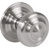 Amig - Pomello rotondo per porte esterne di ingresso - Maniglia per porta principale della casa - Diametro maniglia Ø70 mm - Ottone - Argento - Include vite e dado di fissaggio
