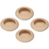 QUARKZMAN 4Pcs Maniglie A Scomparsa In Legno Incassate 1.45x1.45x0.43 Design Incorporato Maniglie A Scomparsa Rotondo Per Porte Scorrevoli Fienile Armadio Cassetto