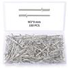 YIXISI 180 Pezzi M3x8 mm Rivetti Ciechi in Alluminio, Grande Flangia Alluminio Rivetti Ciechi, Rivetti Ciechi con Testa a Cupola, per Metallo Legno Plastica