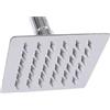 TLDSHOP® - SOFFIONE DOCCIA in acciaio inox - ugelli anticalcare - getto effetto pioggia - TONDO o QUADRATO - Varie misure disponibili - Quantità: Pz 1 (QUADRATO 15X15)