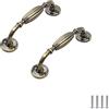 FEEIMOL 2 pezzi Maniglie per Mobili Antico Maniglia della Porta Cucina Maniglie per Cassetti per Armadio Maniglia per Antico Scorrevole Porta Maniglia per Tirare Maniglie ad Arco 128 mm