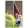 TOPZXL Tenda Zanzariera Magnetica Finestra, 200x300cm Tenda Calamita Zanzariera, Chiusura Automatica Adsorbimento Magnetico, per Porte da Balcone Cantine Terrazze, Bianco 1995-Taglie