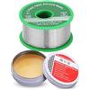 Comforty 0,8 mm di filo di stagno (20 g) e 10 g di pasta stagna - Saldatura in lega leggera con contenuto di colofonia priva di piombo per riparazione elettronica professionale, hobby fai-da-te e servizio LED