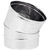 Zeta Gomito curva acciaio inox 200mm 5 decimi AISI 304 (30 gradi)