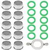 YIXISI 10 Pezzi Aeratore Rubinetto M24, Rompigetto Filtro Filettatura Esterna con Filtro in Acciaio Inox e ABS, con 10 Guarnizioni e 1 Chiave Cromata, per Cucina e Bagno Rubinetti