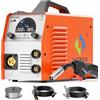 HITBOX Saldatrice MIG MAG 4 in 1 IGBT 200A - Con Gas/Senza Gas, Lift TIG, MMA - Display LED a Colori, Avanzamento Filo Sinergico - Incluso 1kg Filo 0.8mm (MT2000II)