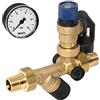Ritzer SYR - Gruppo di sicurezza per acqua potabile Syrobloc tipo 24 DN 15 x 1/2, 6, 8, 10 bar, rubinetto di sicurezza con manometro (10 bar con manometro)