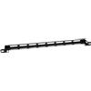 INTERTECH Inter Tech 88887322 Inter-Tech 19" Kabelführungsleiste , 1/2U, 22x482x50mm schw.