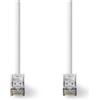 Nedis Cavo di rete Nedis Cat 8.1 - S/FTP - Spina RJ45 - Connettore RJ45 - 20,0 m - Rotondo - LSZH - Bianco - Etichetta