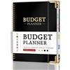 RUKAR Budget Planner, quaderno mensile con tracker delle spese, 18,3 x 25,4 cm, pianificatore finanziario non datato e organizer per banconote per gestire i tuoi soldi in modo efficace, per famiglie, affari