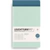 LEUCHTTURM1917 372390 Jottbook A5, 59 pagine numerate, confezione doppia, Mint Green + Stone Blue, Righe