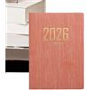 ycezw Agenda piccola 2026 - Interno in carta premium da 70 g/m², mini taccuino portatile economico, organizer personale con monitoraggio degli obiettivi, layout tascabile leggero | Diario di lavoro per prof