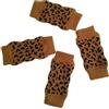 Wdfnexalai 4pack/lot Dog Leg Warmer Confortevole Squisito Artigianato Non tossico Odore Cotone Pet Ginocchio Scaldamuscoli Pet Ginocchio Calzini Cane Calzini Leopard S