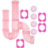UPKOCH Tubo Trasparente per Criceti in Plastica Kit da 16 Elementi Tunnel Estensibile per Gabbie di Piccoli Animali da Esterno per Gioco e Test di Abilità Pratica