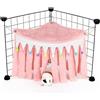 YUPZAR Nascondiglio per Piccolo Animali,Guinea Pig Hideout,Amaca per Criceti,Tenda per Criceti,Piccolo Animale Tenda,Accessori Porcellino d'india,Accessori per Criceti,Accessori per Gabbie(Rosa)