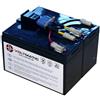 Powertec Energy Batteria per gruppo di continuità RBC48 per impianti APC UPS (plug and play)