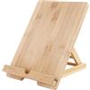 Generico Porta Tablet Per Scrivania - Porta Del Libro Pieghevole | Stand Di Libro In Legno Pieghevole Con Buco Di Ricarica | Stand Desktop Per Tablet, Cellulare, Liibro Di Cucina, Di | Cucina Leggen
