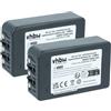 vhbw 2x batteria sostituisce Autec R0BATT00E12A0, LPM04 per Radiocomando Industriale, Telecomando (5000mAh, 7,4V, Li-Poly) - Nero