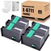 Yongairuink T6711 C13T671100 - Scatola di manutenzione inchiostro per EPN T6711 per ET-16500 WF-3520 WF-3540 WF-3620 WF-3640 WF-7715 WF-7725 WF-7510 WF-7610 WF-7620 WF-7620 710 WF. - 7720 (4 pezzi)