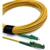 Elfcam® - Cavo in fibra ottica E2000/APC a LC/APC monomodale Simplex, 9/125μm giarrettiera ottica LSZH, 5 m