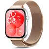 Niboow Cinturino per Huawei Watch Fit 5/5 Pro / 4/4 Pro / 3, Uomini Donne Metallo Acciaio Inossidabile Chiusura Magnetico Cinturini per Huawei Watch Fit 5/5 Pro / 4/4 Pro / 3 - Oro Rosa
