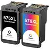 INK4U Cartucce PG-575XL CL-576XL Compatibili per Canon PG575 XL CL576 XL Compatibili per PIXMA TR4755i TR4756i TS3752i TS3751i TS3550i TS3551i TS3750i TR4750i TR4751i Stampanti (1 x Nero, 1 x Colori)