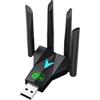 ZEZEFUFU Adattatore WiFi USB 3.0, 1300Mbps USB WiFi Dual-Band Adattatore di rete 2.4G/400Mbps 5G/867Mbps