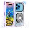 FainFun Custodia Impermeabile Smartphone Waterproof, IPX8 6,95 in Cover Cellulare Subacquea, per Immersioni, Surf, Nuoto e Altre Attività Acquatiche, Preparare gli Accessori per le Vacanze (Viola)