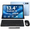 Ausriray Tablet 13.4 Pollici con Tastiera Penna, 120Hz Display Tablet Android 16, 24GB RAM+256GB ROM(2TB) Tablet PC, Doppio SIM 4G LTE+5G WiFi, 8300mAh, Octa-Core, Widevine L1 1080P/16MP/BT5/GPS/OTG