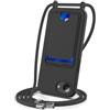 FMPCUON Cordino per Cellulare per iPhone 16E con Porta Carte con Collana Regolabile Tracolla Silicone Liquido Case Custodia Cover,Nero