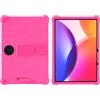 INSOLKIDON Compatibile Per TCL TAB A1 Plus 12.2 inch 9445X Tablet Custodia protettiva in Silicone Cover con Funzione di Supporto Custodia protettiva con copertura totale contro le cadute (Rosa)