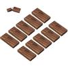 Anloter - Chiavetta USB in legno da 4GB, 10 unità flash da 4GB, in legno di noce per data storage ad alta velocità 2.0 (4 GB, 10 confezioni da 10 pezzi in legno di noce)