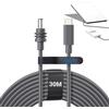Ozkak Cavo di alimentazione USB-C a DC 30M per Starlink Mini, Cavo impermeabile, funziona con sorgenti PD da 100W+