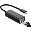 Generic Tipo C di USB a Ethernet-Adattatore di rete ad alta velocità, plug and play Gigabit Ethernet Converter | Adattatore per computer USB ideale per laptop, tablet e dispositivi viaggi aziendali, ist